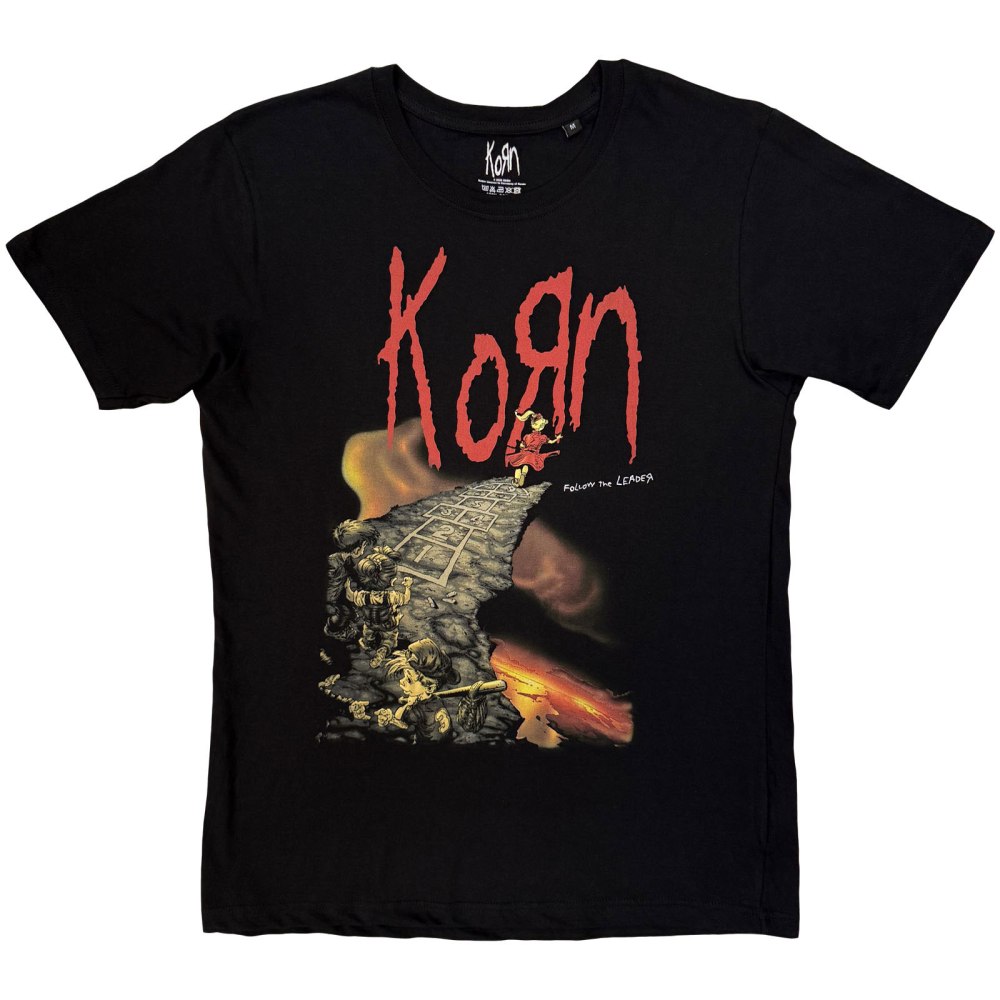 Korn - Follow The Leader Cliff Heren Tshirt - Zwart